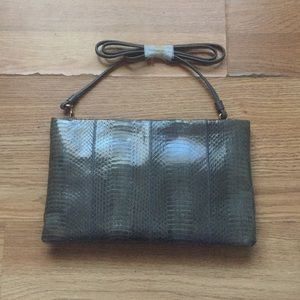 NWOT Gianni Bernini Snakeskin Shoulder Handbag